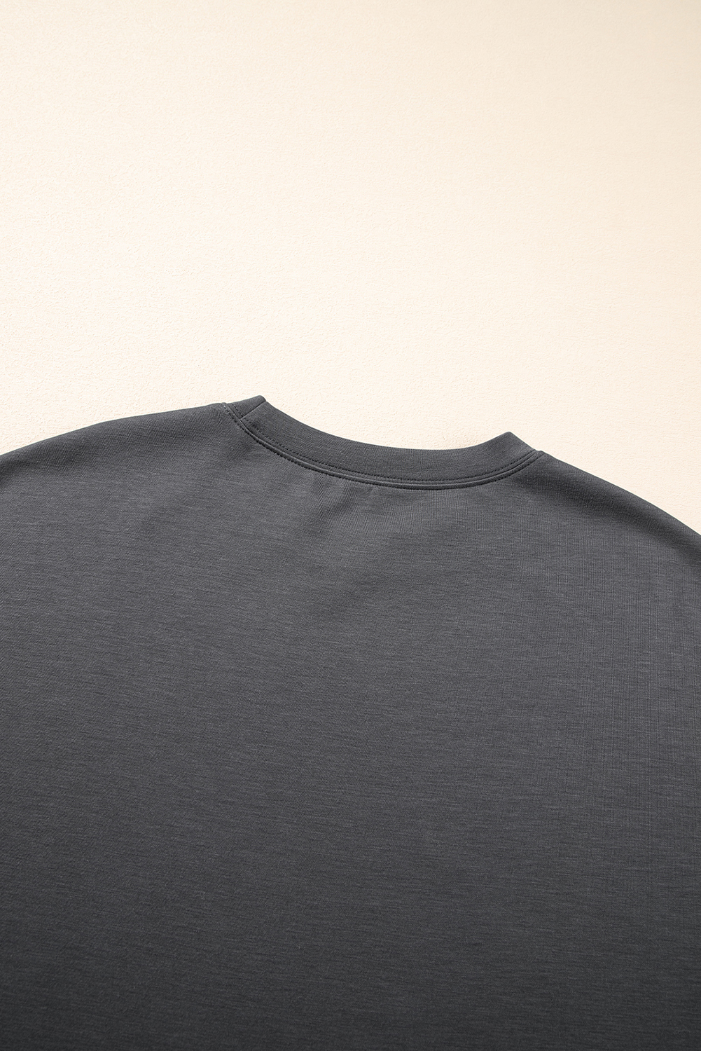 Green Solid Color Quilted Long Sleeve Top and Wide Leg Pants Set