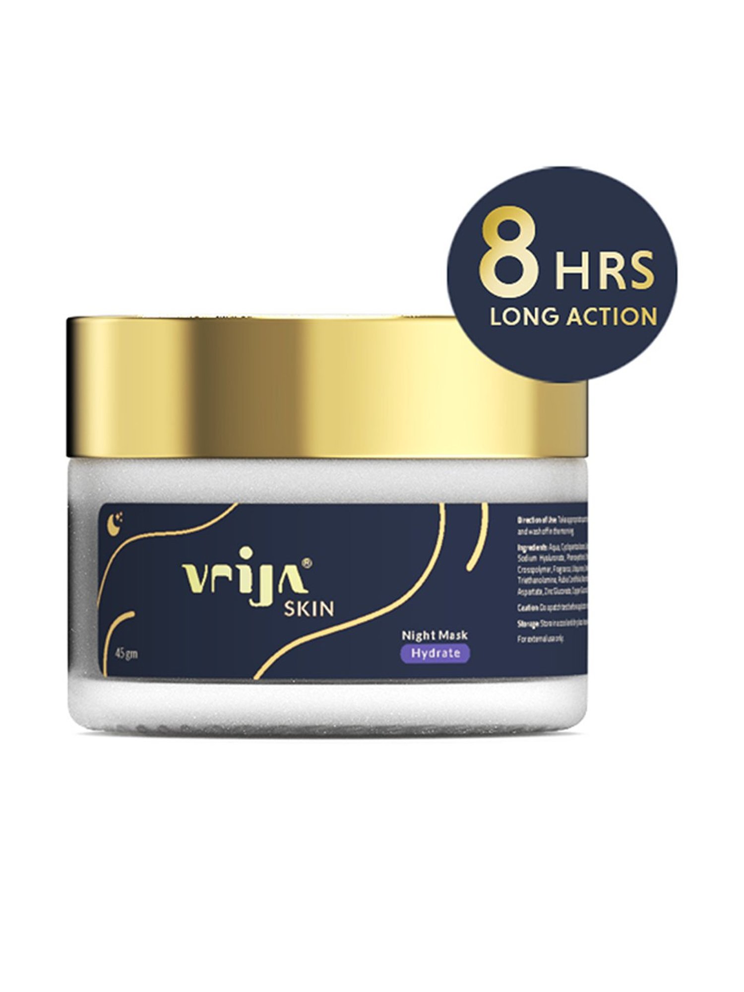 Vrija Hydrate Night Mask for Men & Women - 45 gm