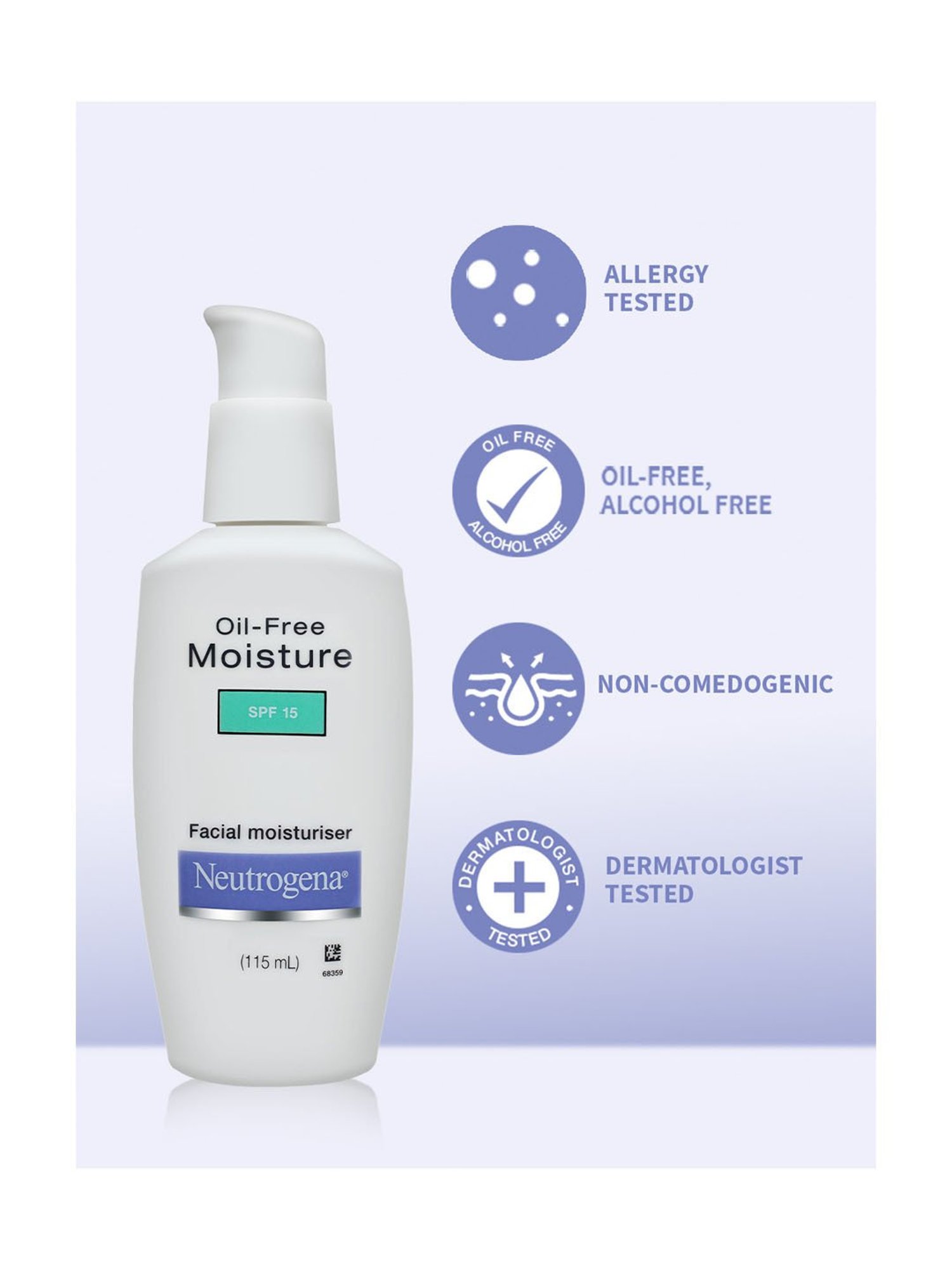 Neutrogena Oil-Free Facial Moisturiser SPF 15 - 115 ml