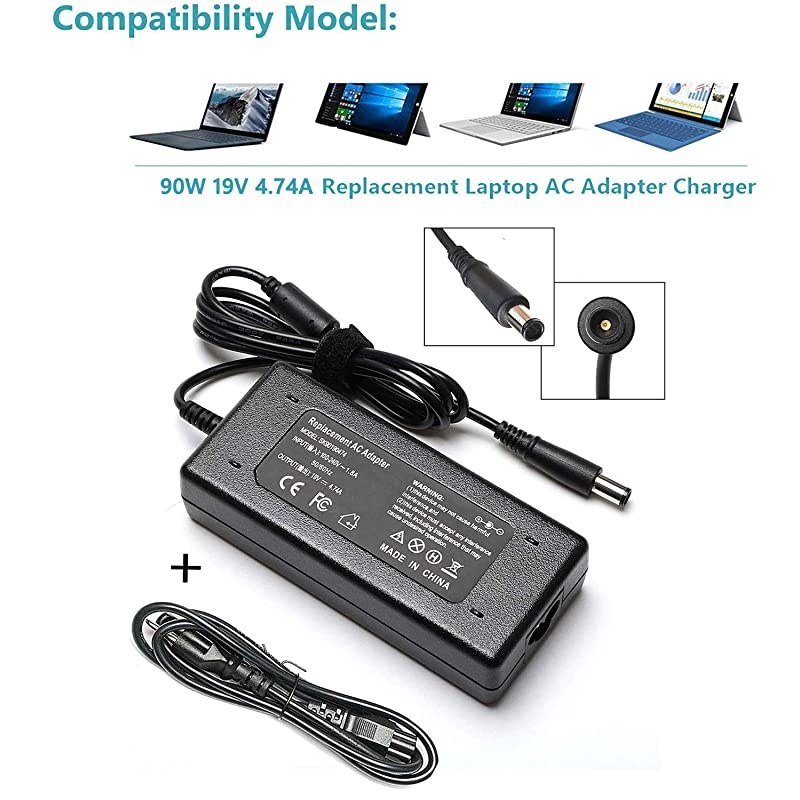 Adapter Power Cord for HP UltraSlim Docking Station 2013 US D9Y32AA D9Y32AAABA D9Y32UTABA D9Y19AV D9Y19AVABA HSTNNIX10 Slimline 260a000 Series 260a114 260a020 V8P15AA TPCW033SF 260A010