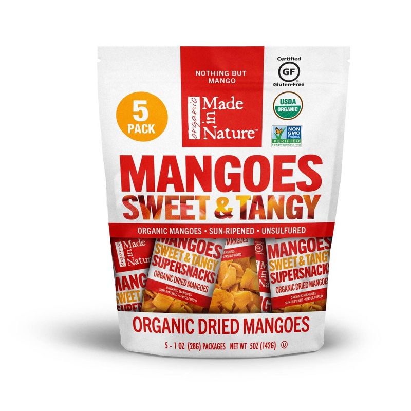 Made In Nature Mango Snack Packs - 5ct/1oz