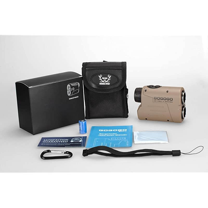 Vpro Laser Golf Hunting Rangefinder 1200 Yard 6X Magnification Laser Range Finder with Pin-Seeker Flag-Lock