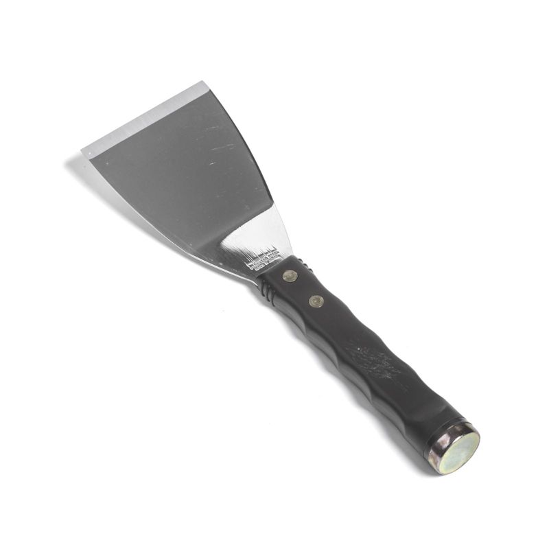 Nisaku Japanese Stainless Steel Curved Scraper Knife with Hammer End, 3-Inch Blade.