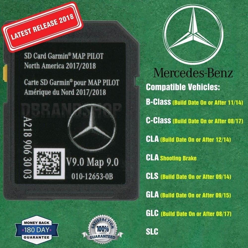 New SD Card Garmin Map Pilot 2018 2019 Mercedes-Benz Navigation Part A2189063003