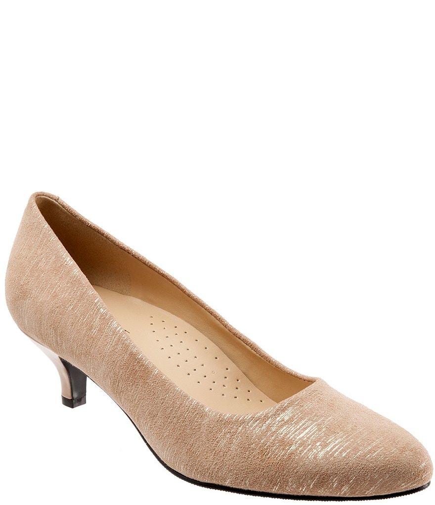 Trotters Kiera Metallic Printed Leather Pumps