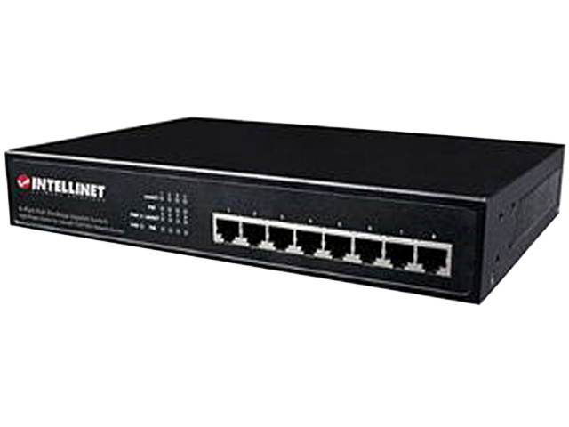 Intellinet 560641 8-Port PoE+ Desktop Gigabit Switch