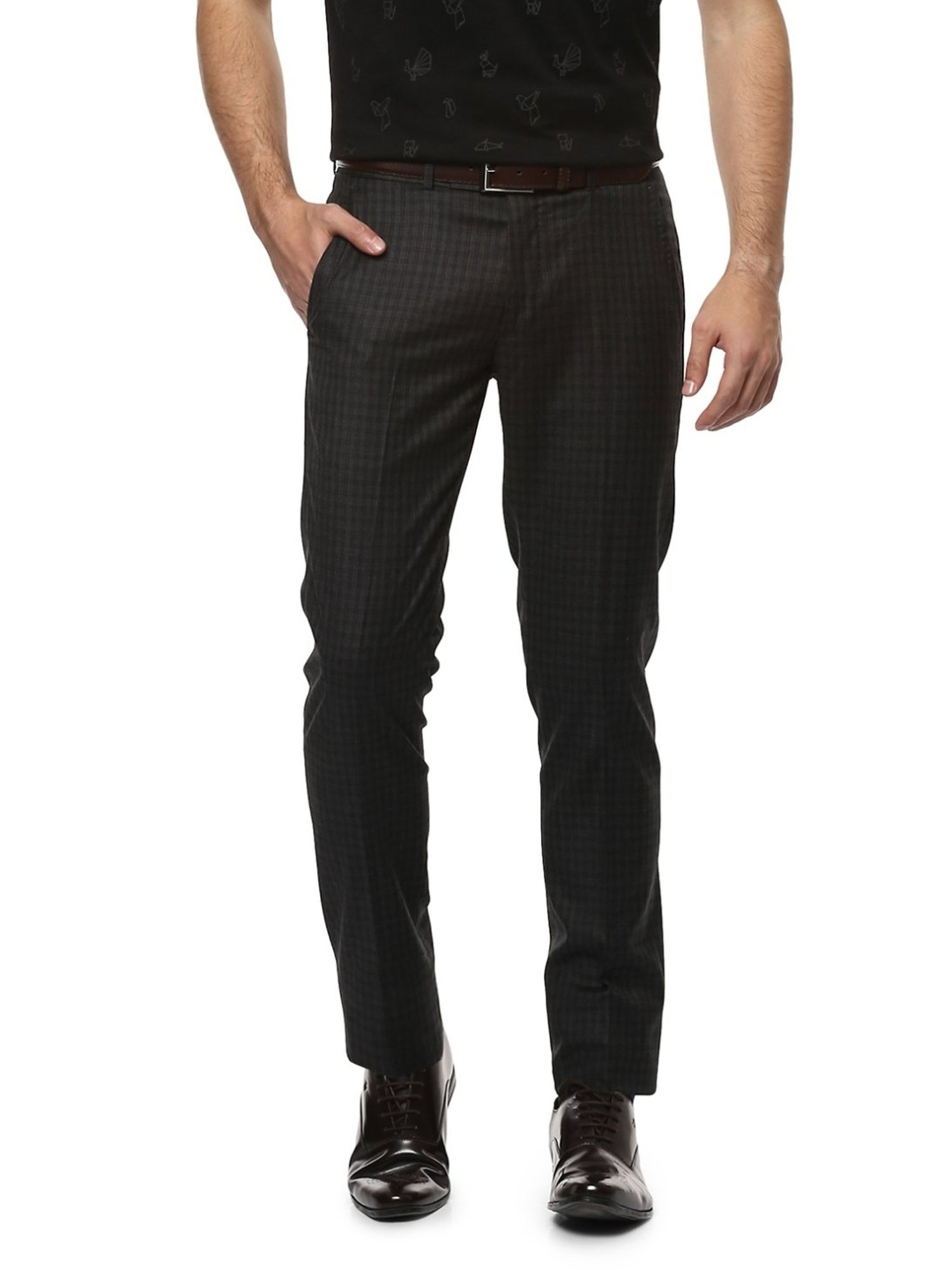 Simon Carter London Grey Slim Fit Trousers