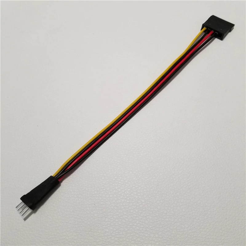 4Pin FDD Floppy Male to 15Pin SATA Female Adapter Converter Hard Drive Power Cable 20cm