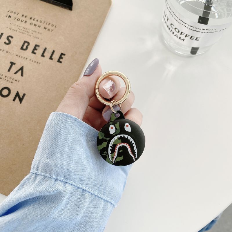 [6 PCS] Silicone Protective Case for AirTags, Tracker Lightweight Soft Protective Skin Cover Accessories with Key Chain Anti-Loss Design Compatible with Apple AirTags 2021