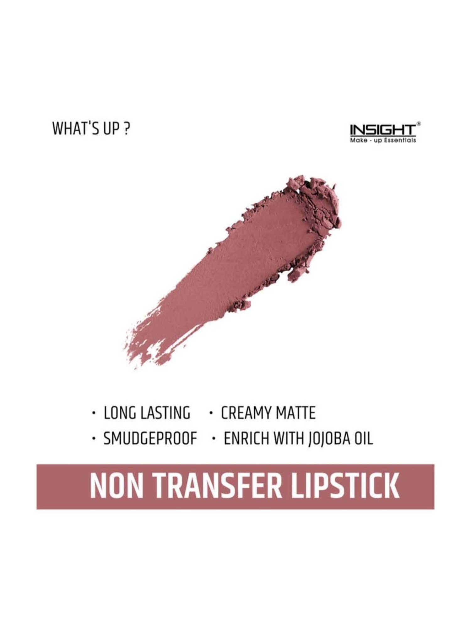 Insight Cosmetics 24 Hrs Non Transfer Matte Lipstick What's Up - 3 gm