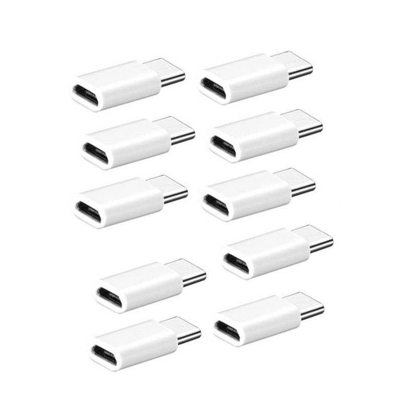 2018 Digital Universal 10PCS USB-C Type-C to Micro USB Data Charging Adapter for Oneplus 3 Type C Travel Connector Power Charger