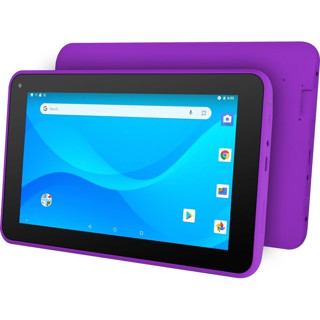 Ematic EGQ380PR Tablet - 7" - 1 GB RAM - 16 GB Storage - Android 8.1 Oreo (Go Edition) - Purple - Quad-core (4 Core) 1.50 GHz - 300 Kilopixel Front Camera
