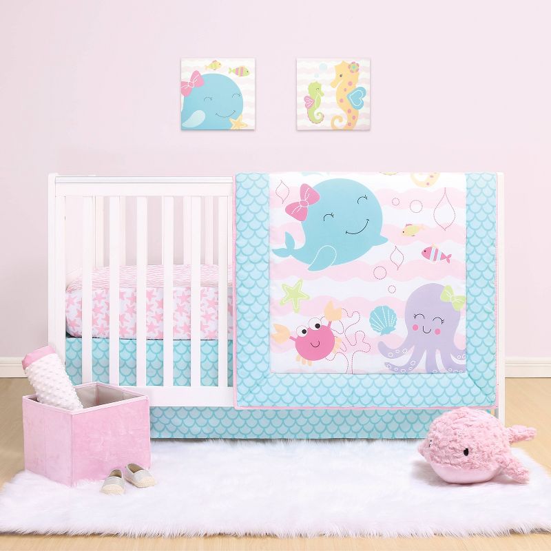 The Peanutshell Sea Sweetie Crib Bedding Set - 3pc