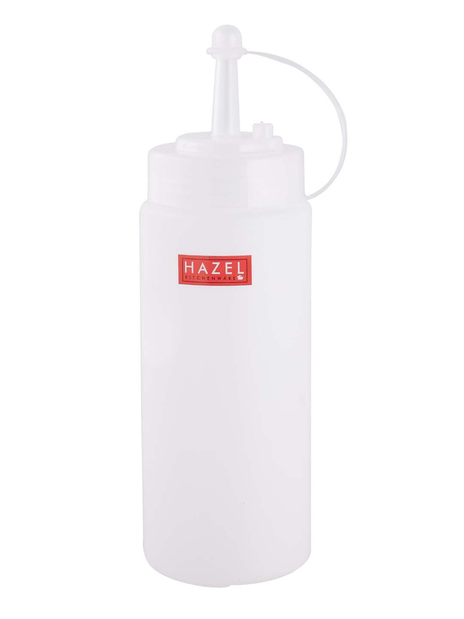HAZEL Transparent Polypropylene Squeeze Bottle (0.61 L) - Set of 1