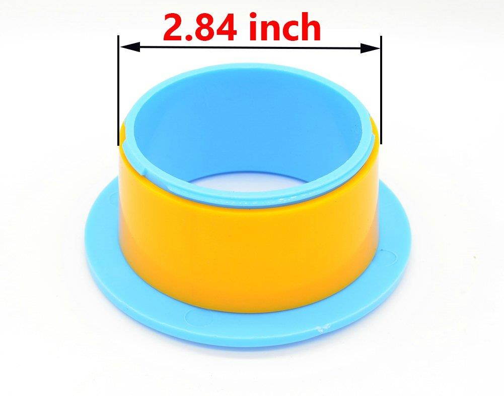 Elfjoy 1 Pair Blue Color Stretch Hand Saver Wrap Dispensers Fits Any 3" Wrap Film Core (Blue)