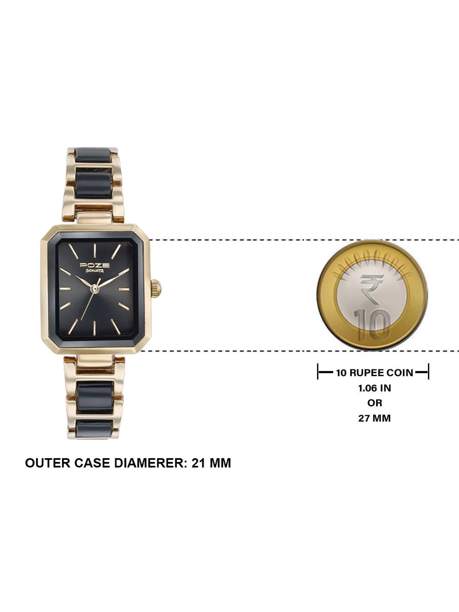 Sonata Poze SP80094KD02W Sonata Poze 3.0 Analog Watch For Women