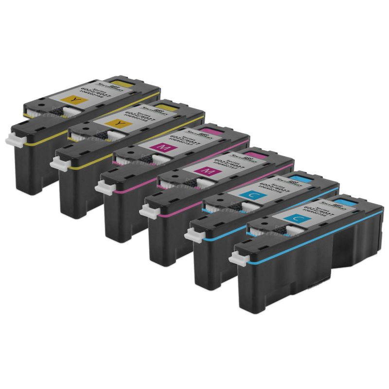 Speedy Inks - Compatible Xerox Phaser 6022 & WorkCentre 6027 6pk Color Toner Set 2x 106R02756 Cyan2x 106R02757 Magenta& 2x 106R02758 Yellow