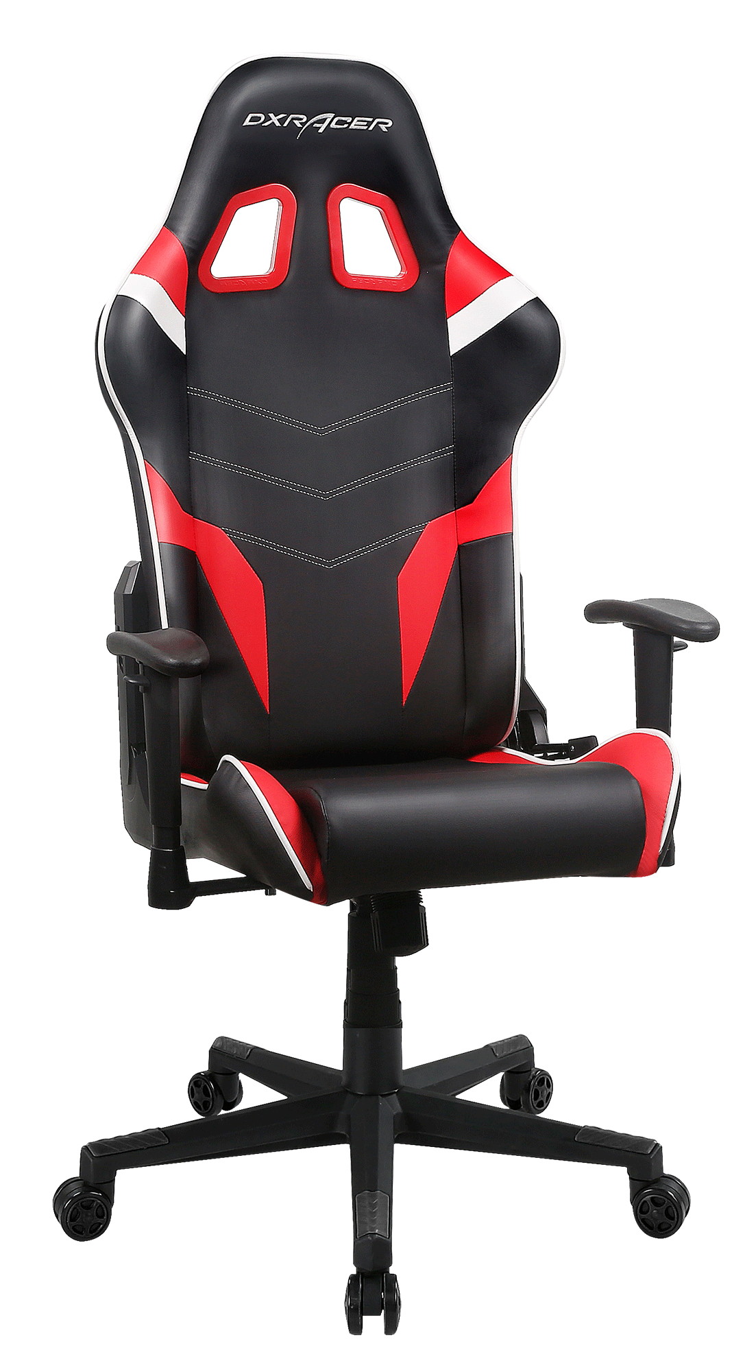DXRacer Ergonomically Modular Gaming Chair P Series - PC188 - Black, Red and White