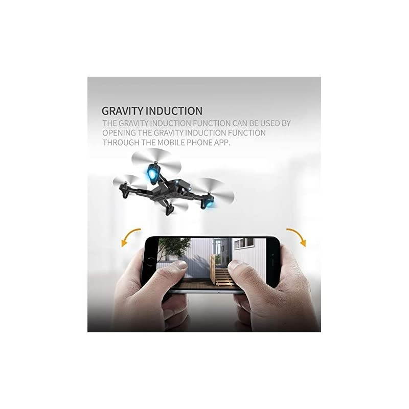 Camera 4K Foldable RC Quadcopters 1080P SX20 2.4GHz Remote/Phone/Tablet Controlled RTF Multirotors with 120&deg; Wide-Angle Full HD Camera Video Headless RTH 360&deg; Flip Father's Day Gifts