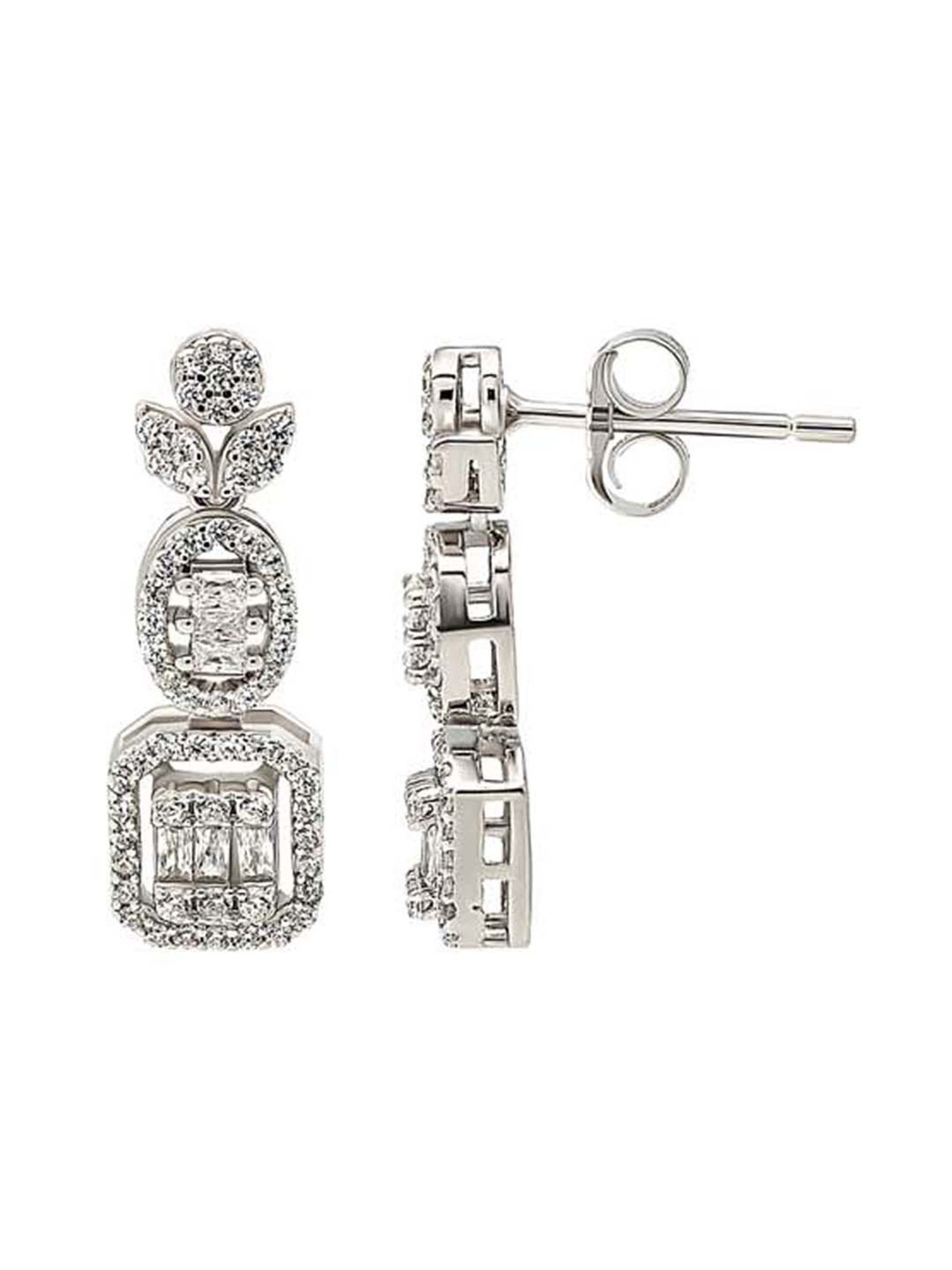 Silberry 925 Sterling Silver Marvel Drop Earrings for Women