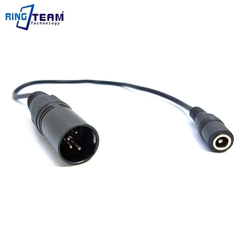 100CM Female DC 5.5*2.5 mm to 4 Pin XLR Male Connector Power Cables for Video Camera Camcorder