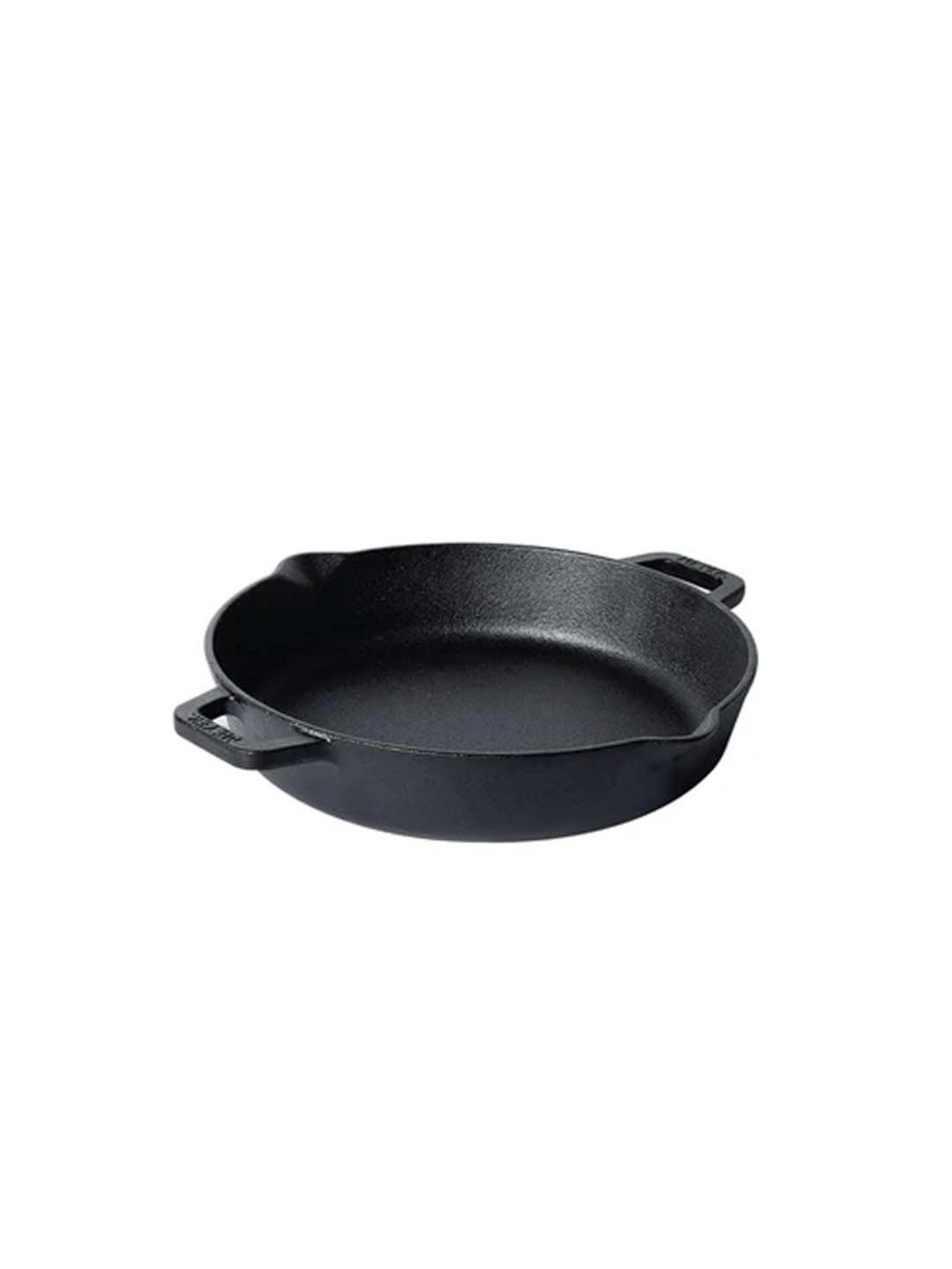Meyer Pre-Seasoned Cast Iron Skillet With 2 Side Handles 22cm, Black