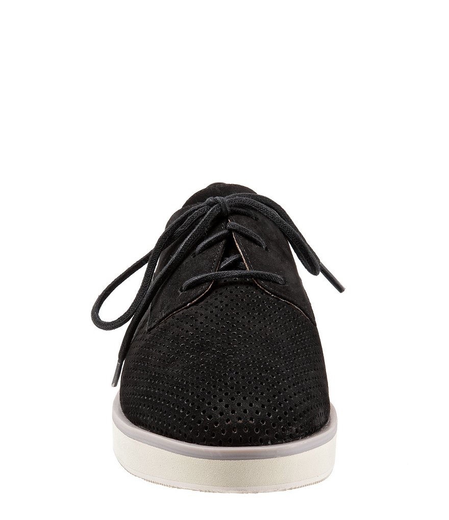 SoftWalk Willis Perforated Suede Platform Oxfords