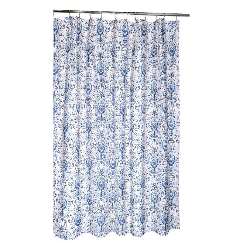 Ancathus Shower Curtain Blue/Natural - Moda at Home
