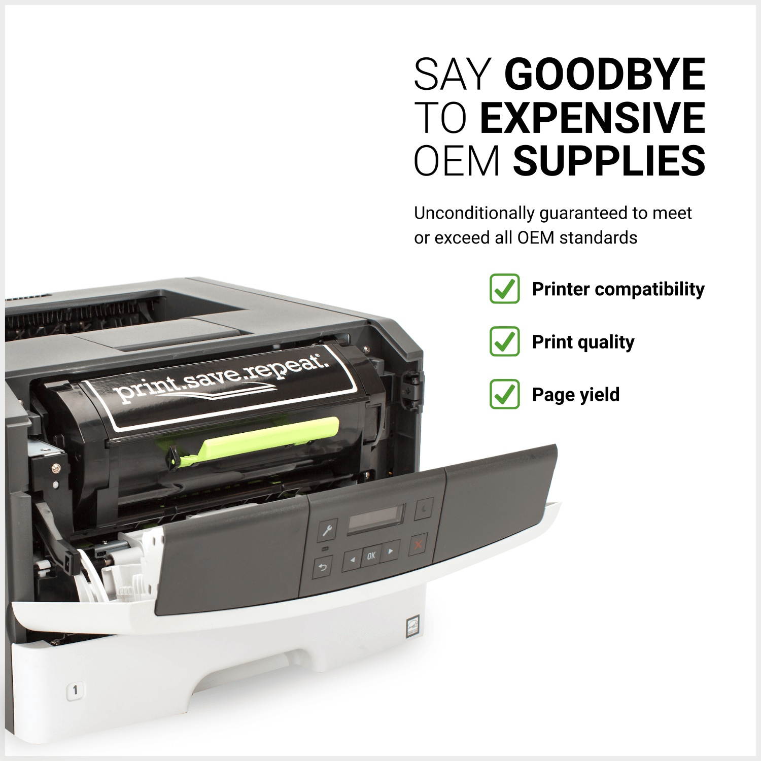 Print.Save.Repeat. Lexmark B281X00 Extra High Yield Toner Cartridge for B2865 [30,000 Pages]
