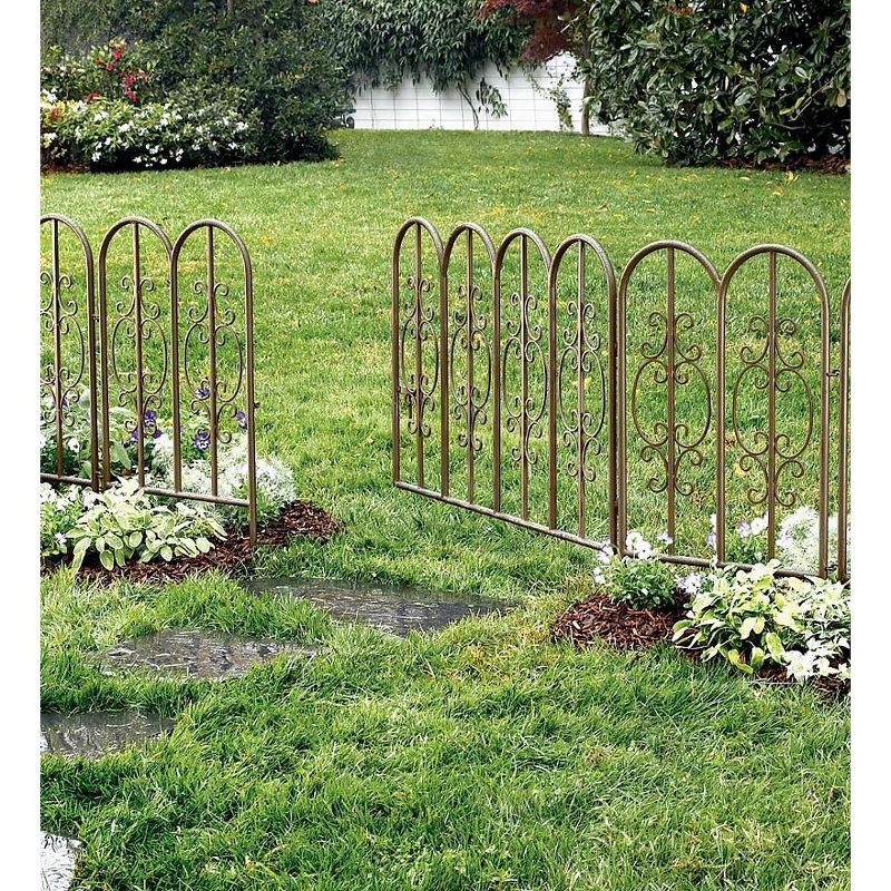 Montebello Iron Garden Fencing with Gate