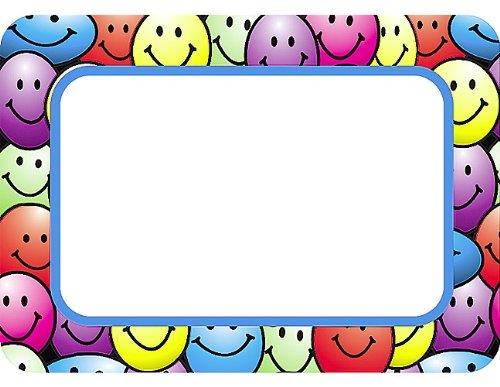 Teacher Created Resources TCR5172 Happy Faces Name Tags Labels