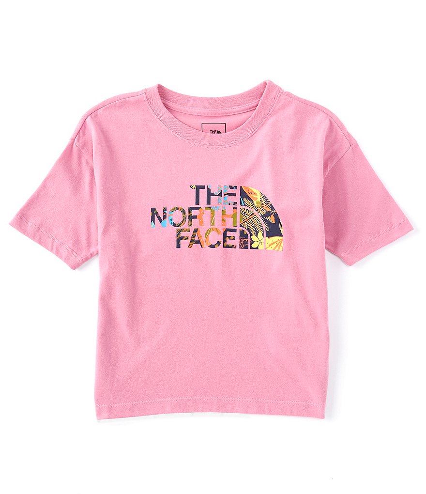 The North Face Little/Big Girls 5-18 Short-Sleeve Floral Fill-Logo Tee