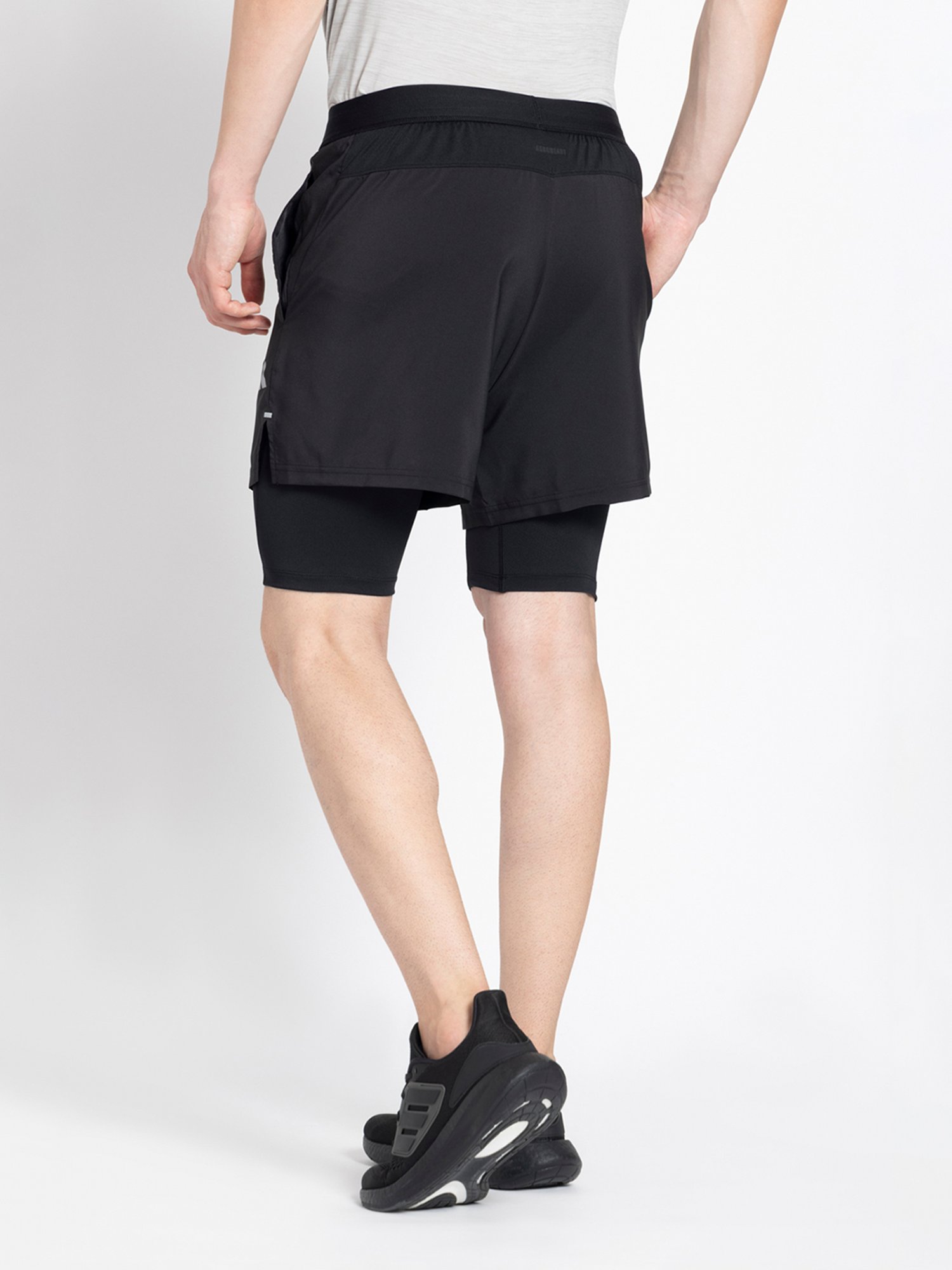 Reebok Black Regular Fit Sports Shorts