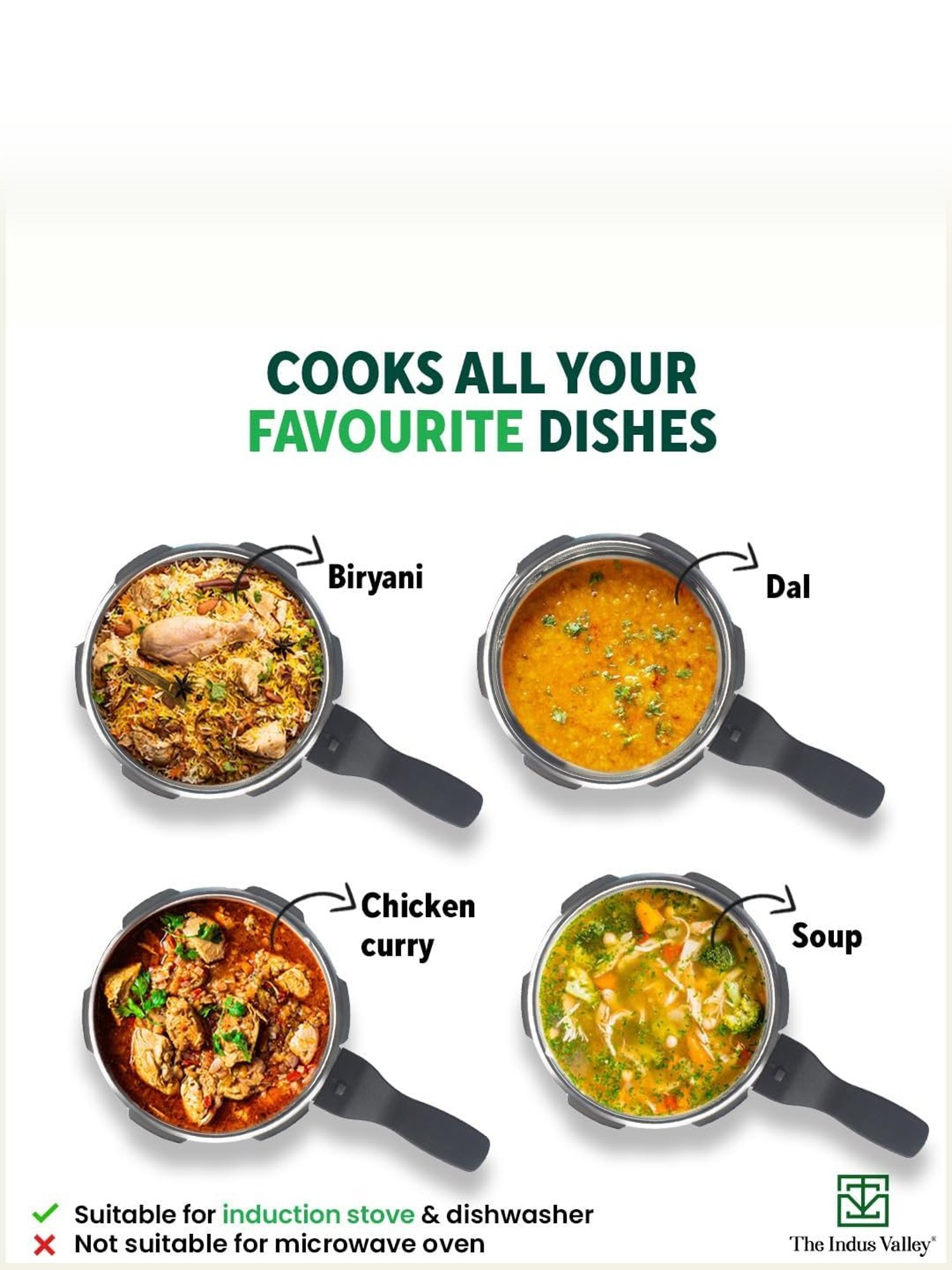 Borosil Silver Aluminium Pressure Cooker (5 L)