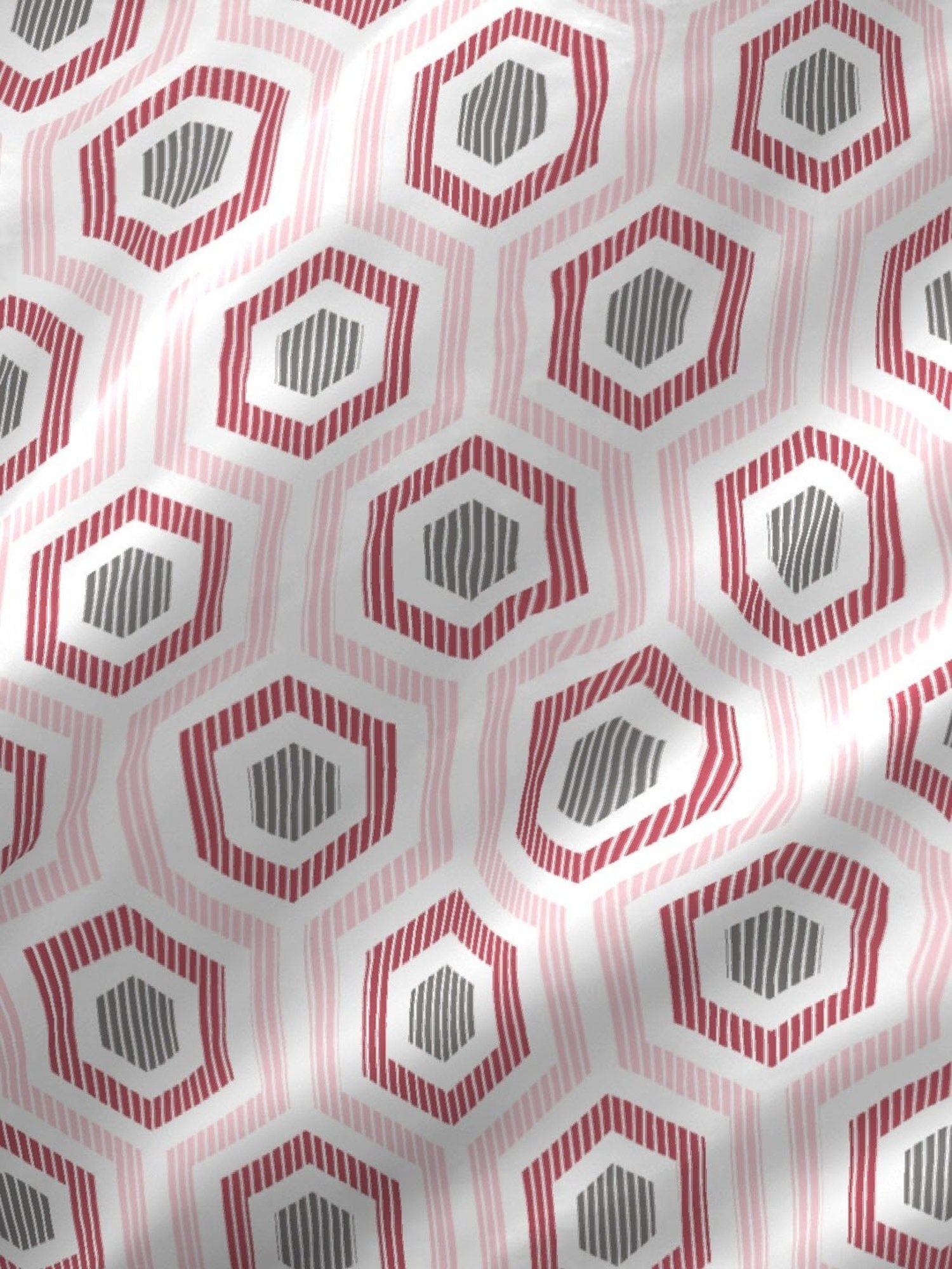 Layers Siena Geometric Pink 225 TC Cotton Queen Bedding Set