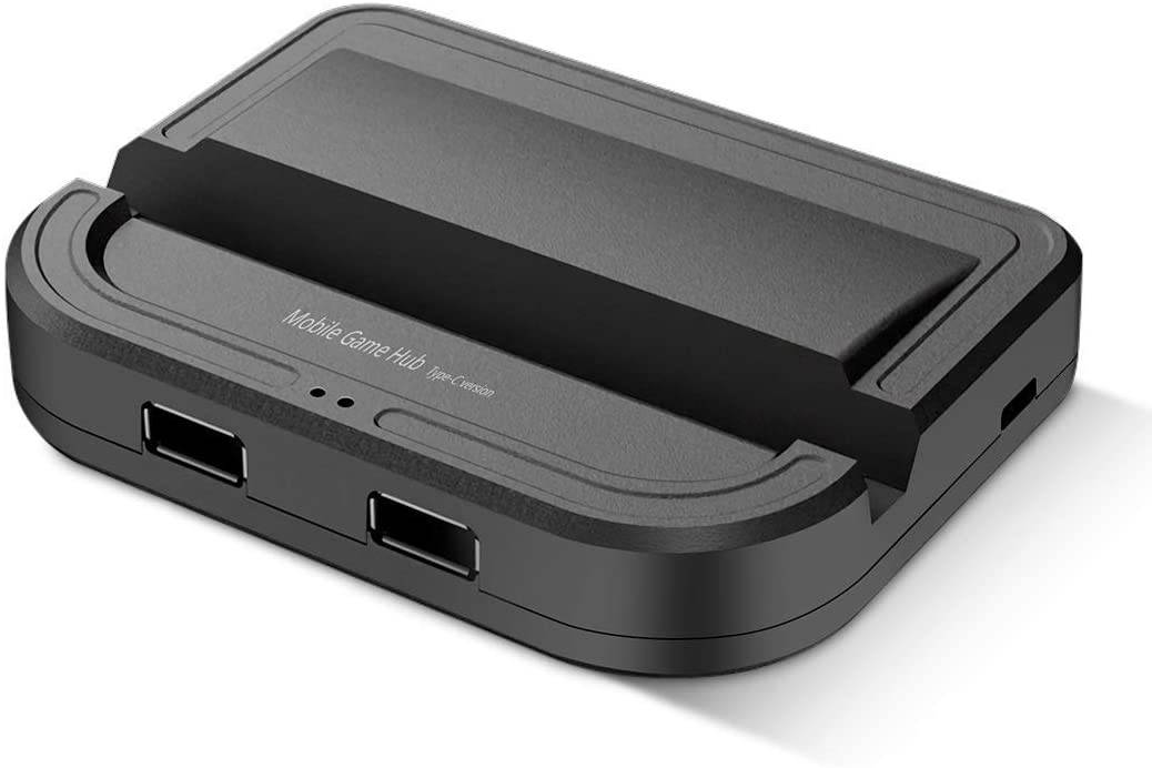 Yijianxi USB C Wired PUBG Mobile Game Keyboard Mouse Converter Adapter, no Lagging Gaming Controller Gamepad USB 3.0 Port for Shooting Games, Compatible with Android Phone/Tablets