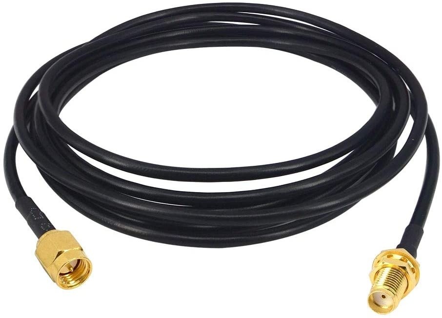 YOTENKO HT WiFi Antenna Extension Cable SMA Male to SMA Female Jumper RF Connector Adapter RG174 2M
