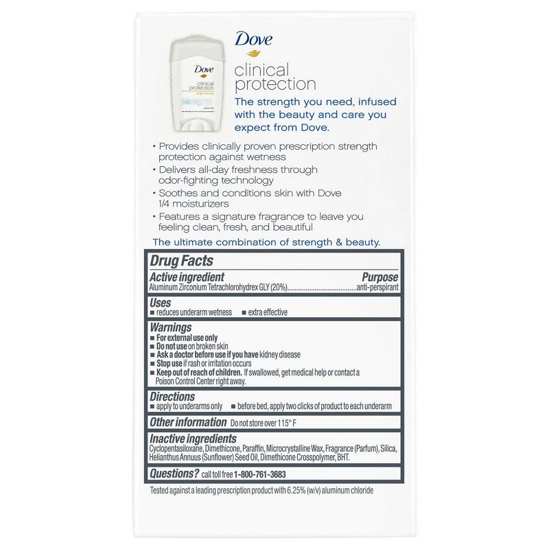 Dove Clinical Protection Cool Essentials Antiperspirant & Deodorant Stick - 1.7oz