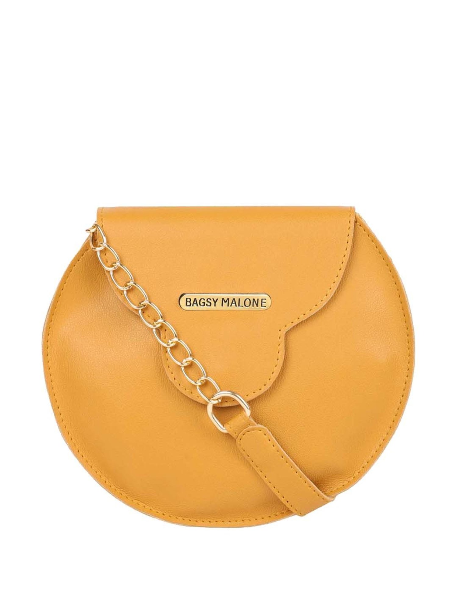 Bagsy Malone Brown Solid Medium Sling Handbag