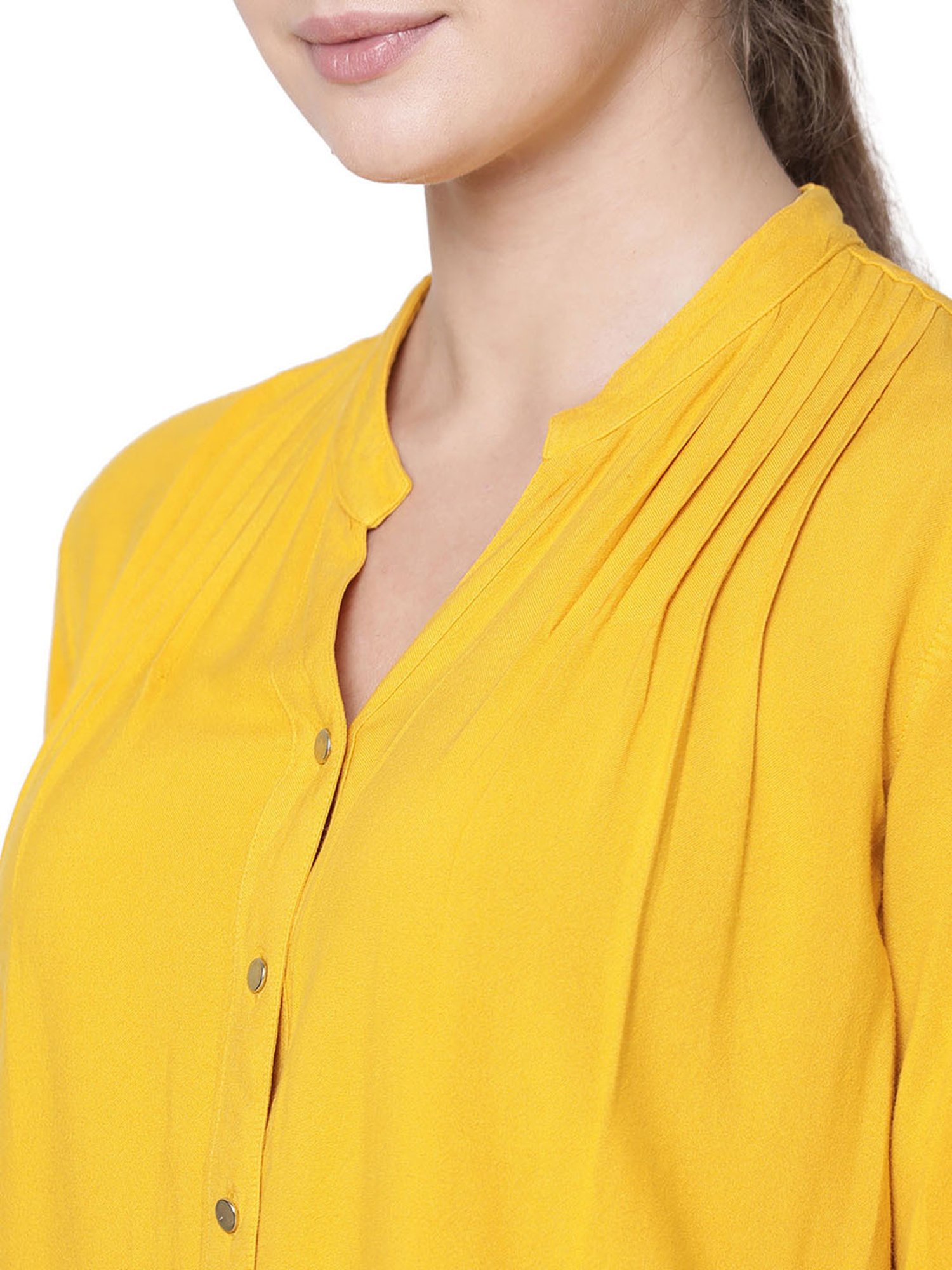Identiti Yellow Regular Fit Shirt