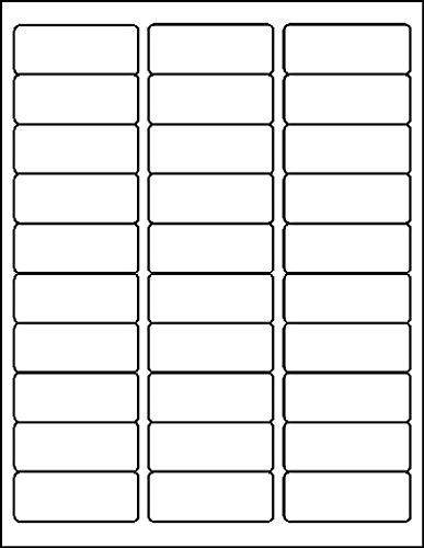 MACO Laser/Ink Jet White Address Labels, 1 x 2-5/8 Inches, 30 Per Sheet, 750 Per Pack (ML-3025)