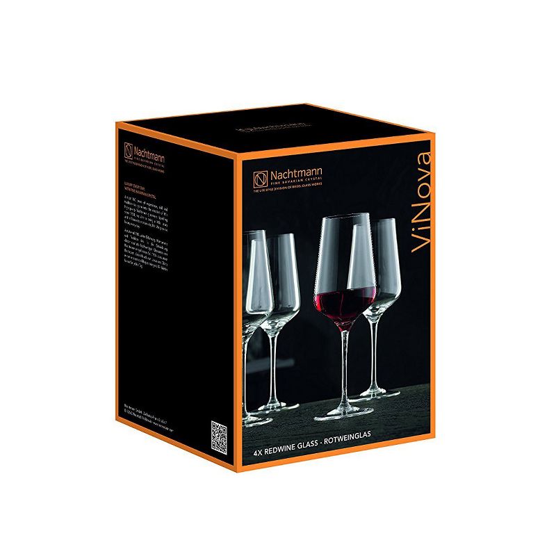 Riedel 98076 Nachtmann ViNOVA 27 Ounce Dishwasher Safe Crystal Bordeaux Red Wine Glass (4 Pack)