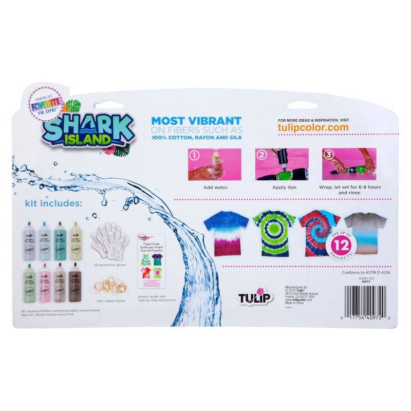 Tulip 45pc One-Step Tie-Dye 8 Color Kit - Shark Island