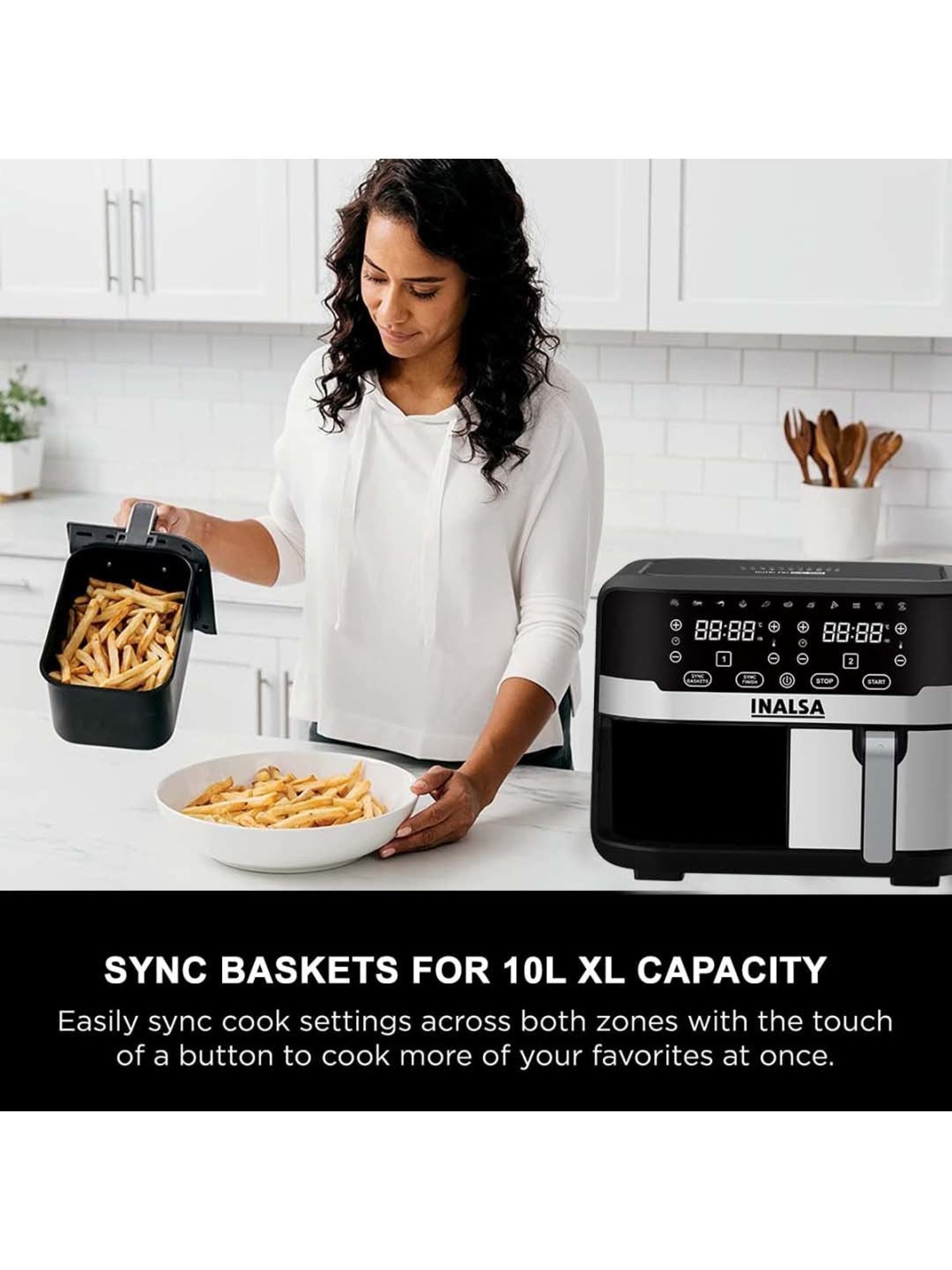 Prestige Nutrifry Black Plastic Electric Digital Touch Airfryer 4.5L