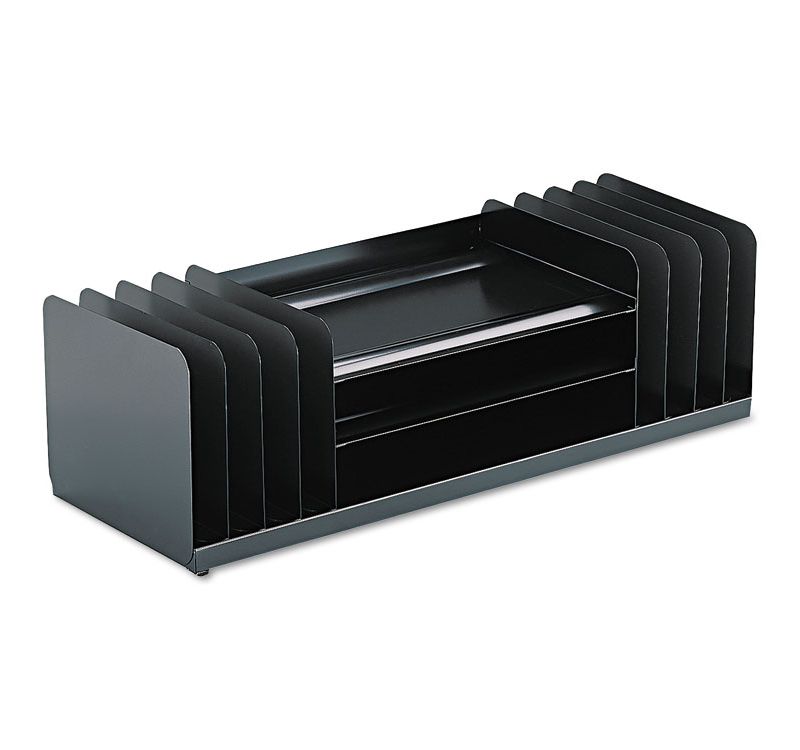 SteelMaster Jumbo Organizer for Large Forms 11 Sections Steel 30 x 11 x 8 1/8 Black 26420VCVBLA