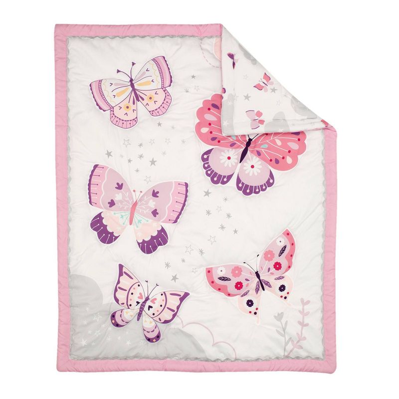 Bedtime Originals Butterfly Kisses Crib Bedding Set - 3pc