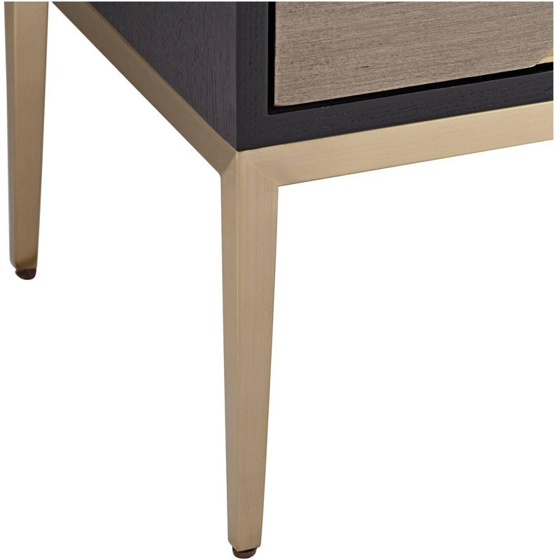 Kolczak Boho Handcrafted Mango Wood 2 Door Cabinet Light Gray - Christopher Knight Home