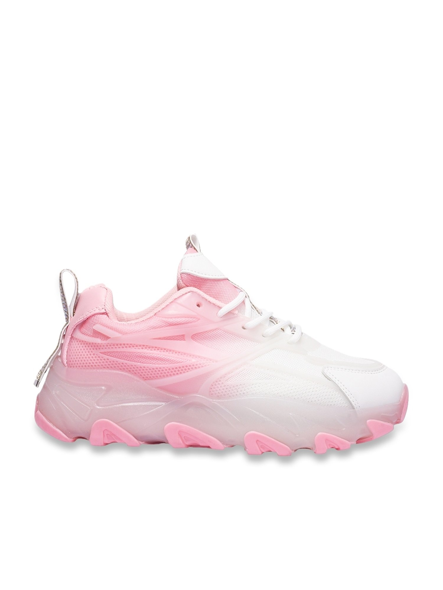 The White Pole Women's Pink Casual Sneakers