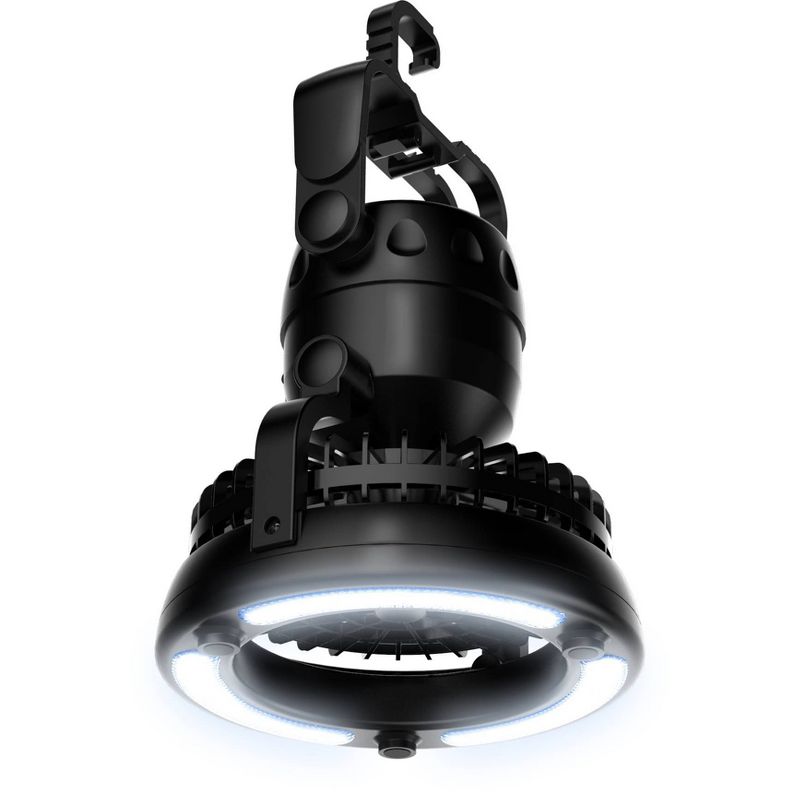 Climature Multipurpouse 2 In 1 Led Light And Portable Fan Black