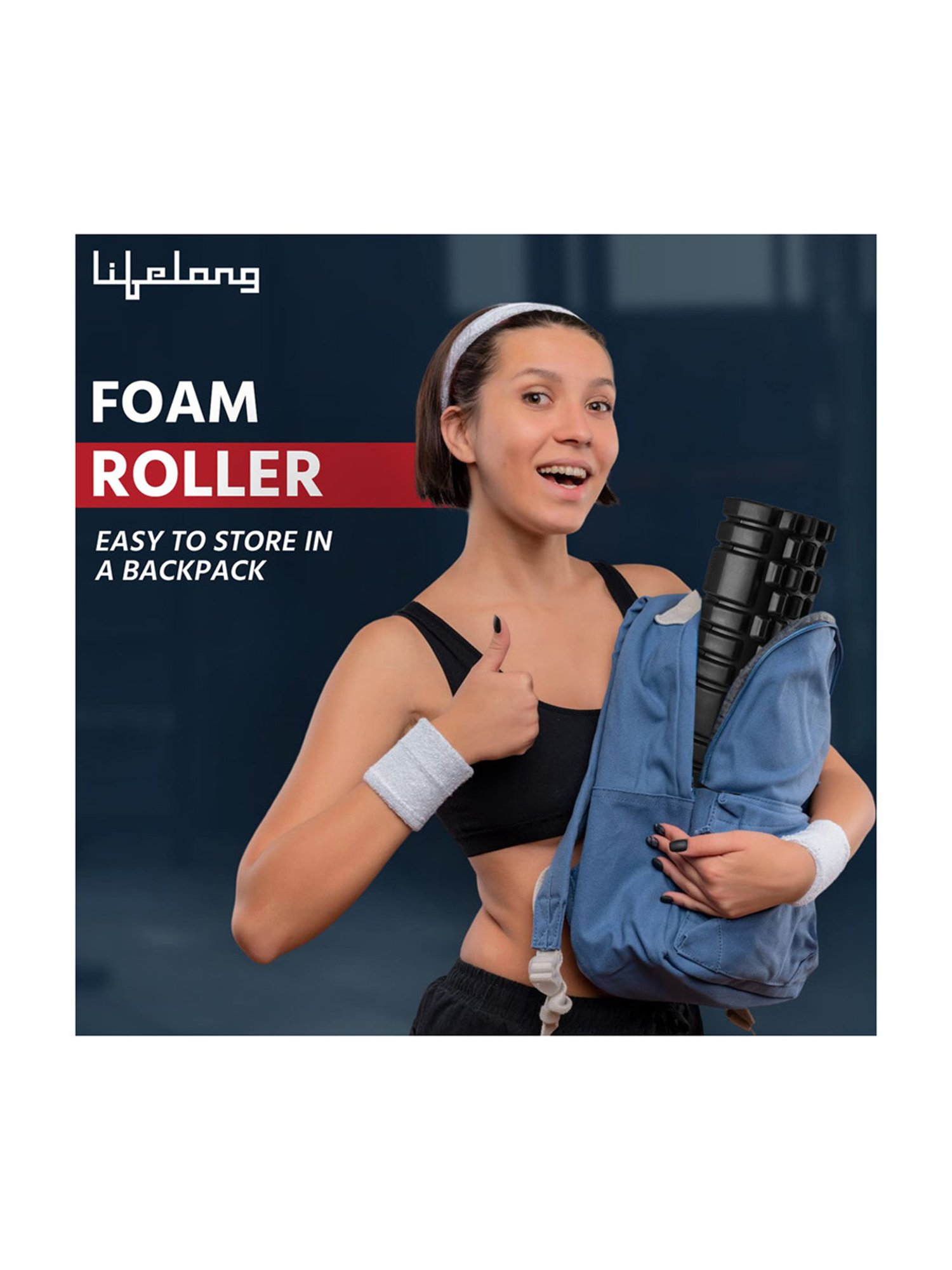 Lifelong Back Pain Foam Rollers (Black) Size - One Size